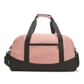 Bolso tote grande rosa y negro para viajes y trabajo con correa ajustable extraíble - Rosa