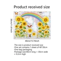 Regenbogen-Fensterfolie mit Sonnenblume und Schmetterling Prisma, 40x30cm - XC6068 Sonnenblume Regenbogen / 30x40cm