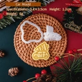 White car-shaped Christmas cookie mold with spring press and car sample 3.4x3.5cm - E3036-Car with Tree