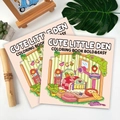 Cute Little Den Bold and Easy food and cartoon coloring book for kids with 40 pages - Cute Little Den (TS04-Cute Little Den)