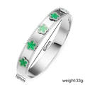 175 Steel-colored Green Shell Five-color Bangle