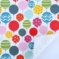 Self-adhesive gift wrap with colorful cartoon balloons and grid cutting lines - Colorful Balloons