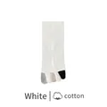 Weiße Herren-Zehensocken aus Baumwolle mit atmungsaktivem Anti-Geruch-Design - Einheitsgröße / Weiß