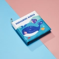 Submarine series baby soft cloth book with whale and sea creature patterns for early learning - Submarine Cognitive Cloth Book English Version