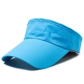 Visiera parasole blu traspirante per sport in tessuto ad asciugatura rapida con tesa lunga - Regolabile / Blu Lago