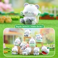 Panda blind box set featuring 10 flocked figurines with regular and hidden designs - Panda Love Small Series (262)-Random 1PC