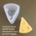 Cheese slice shaped silicone mold for handmade candles and chocolate cake baking - Small Triangle Cheese Mold - Translucent