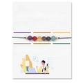 Verstellbares 8mm Naturstein-Arbeitsplatzarmband mit Amethyst und Karneol für Herren - FK1082/Kristalle für den Arbeitsplatz