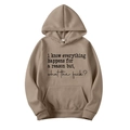 Women's two-piece khaki tracksuit with a slogan printed hoodie in a textured knit fabric - S / Top And Bottom / Camel Green