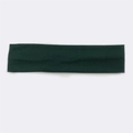 Dark green breathable cotton sports headband for outdoor running and sweat absorption - Dark Green