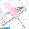 Dreamcatcher pen with soft pink feathers and rose gold metal barrel for party gifts - Rose Gold (Pink Feather)