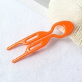 Double Broche Queue de Poisson 9cm (Orange) / Broche en U de 9cm / Orange