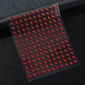 Sparkling red rhinestone face and nail stickers for children's makeup and eye decoration - MX-41 Red Round