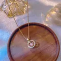 Goud Roze Vlinder Cirkel