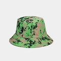 Dettaglio di un cappello da pescatore con motivo mimetico digitale verde neon e nero - M (56-58cm) / Camo Digitale Verde Fluorescente (2#)