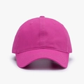Classic rose red baseball cap in soft cotton with a breathable six-panel design - Adjustable / Rose Red
