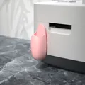 Support de cuillère à riz en silicone rose accroché au côté d'un autocuiseur - KS06 / Rose