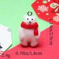 Detailed view of resin polar bear charm with size 2.9x1.8cm and weight 2.4g specs - 18# Polar Bear
