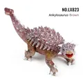 Brown Ankylosaurus dinosaur toy model with realistic armor scales and tail club - 228.6g / Brown