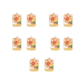 Lot de 10 breloques tarot soleil en alliage doré et émail coloré pour bijoux DIY - Le Soleil