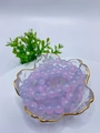Detail van 8mm paarse glazen kralen in een gouden schaal voor DIY-sieraden - 8mm / Roze Paars Gradiënt
