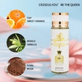 You're The Queen fragrance mist 250ml with orange, vanilla and musk notes on mirror tray - CR2501G/250ml