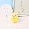 Gelber Milchtee-Plüschanhänger mit Ananas-Stickerei, Höhe 12 cm und Breite 7 cm groß - Gelb Boba Tee (Ohne Anhänger)