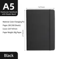 A5 Hardcover with Strap Black