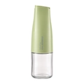 Dispensador de aceite de cristal verde con tapa de gravedad y texto Storage Pot - Verde