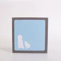Reusable pet hair remover sponge pad with dog and cat silhouette for sofa and carpet - Pet Hair Remover / 9.8*1.9*9.8cm