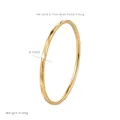 Minimalist 0.7mm 14K gold titanium steel ring with thin hammered finish texture - 14K Gold Pattern