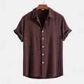 Camicia con Revers Marrone Scuro (XCS00625052601)