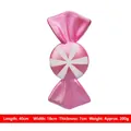 Pink and white candy-shaped plush decorative pillow, dimensions 40x18cm for Christmas - 40CM Maple Leaf Pink White Candy (Single)
