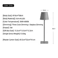 Grey - Adjustable Height - Multicolor Stepless Dimming