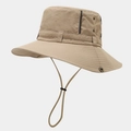 Dettaglio dei fori di ventilazione in metallo e del tessuto impermeabile del cappello - Taglia unica / Cachi