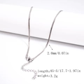 Silver 2mm herringbone snake chain necklace in stainless steel with lobster clasp - 2.0mm Flat Herringbone Chain - Silver
