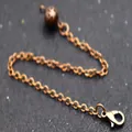 Antique copper chain with hollow sphere bead and lobster clasp for jewelry making - Bronze Hollow Chain