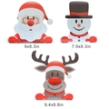 Detailed size specifications for reflective Santa, Snowman and Reindeer car magnets - RFM002: Santa/Snowman/Reindeer Stickers