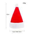 Plush red and white Santa hat, 45cm height and 33cm width classic festive headwear - Thickened Large Plush Adult Hat Red
