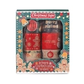 Detailed boxed Christmas washi tape set with festive red and green foil gold patterns - Boxed Set - Gingerbread Man (YD-DS075)