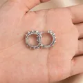 Silver Colorful Rhinestone