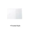 Frosted semi-transparent passport cover protector with flexible material and rounded opening - 18.5*13.1cm / Frosted Style