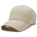 Atmungsaktive beige schnelltrocknende Baseballkappe mit Laser-Lüftungslöchern für Sommersport - Verstellbar / Khaki