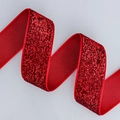 Cinta roja brillante de 2,5 cm para cajas de regalo DIY y decoraciones de Navidad - Rojo (1cm*200 Yards)