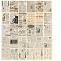 Vintage newspaper style aesthetic paper pack with 30 sheets for DIY scrapbooking - Pictorial Psalms 30 Sheets
