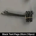 Black Hooks 20cm (10 Pcs)