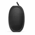 Matte black silicone facial ice roller mold with portable flip-top design for skincare - New Oval Black
