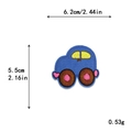 Toppa ricamata per auto blu per riparare vestiti, misura 6,2 cm x 5,5 cm - Auto da Corsa Blu GZ-2583