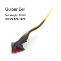Realistic Gulper Eel deep sea creature toy model in black and yellow finish - Gulper Eel Style (PL127-1471)