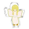 Angel shaped stainless steel cookie cutter with cartoon design for Christmas baking - Angel 7327